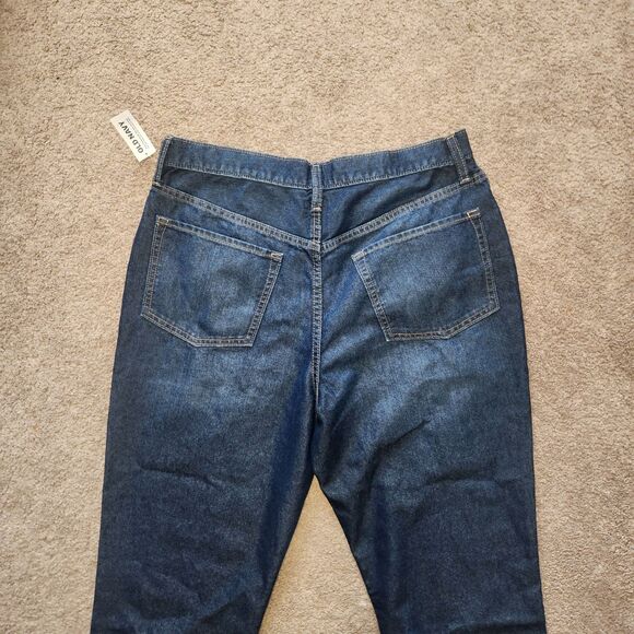 NWT Old Navy Plus Size Womens Jeans Size 20 Slouchy Straight Button High Rise - Picture 5 of 7